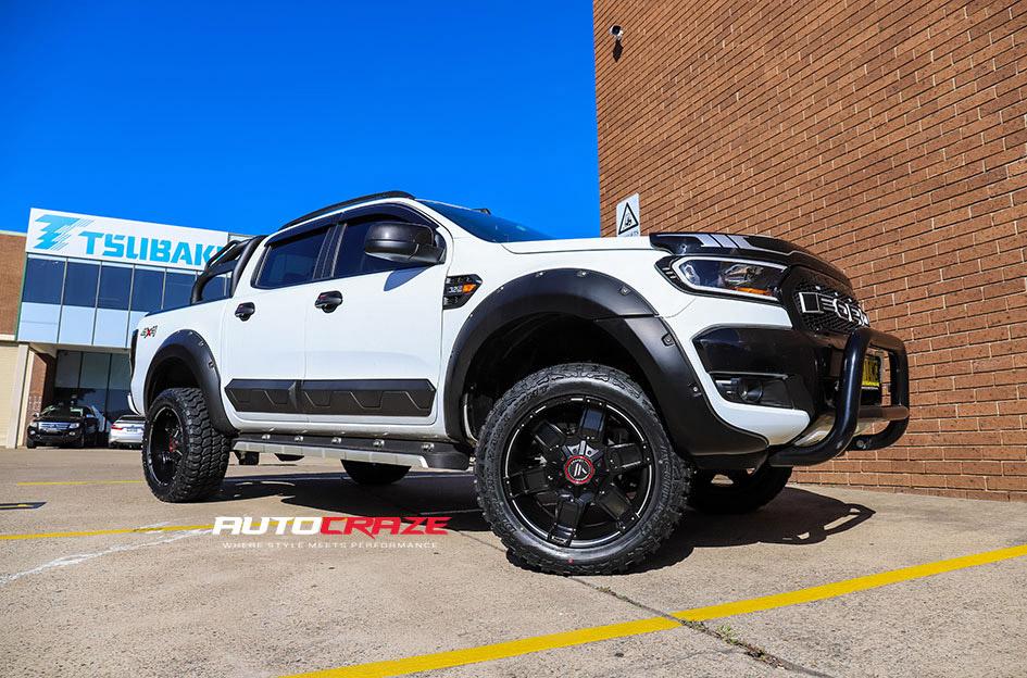 FORD RANGER AB811 SATIN BLACK GLOSS INSERTS